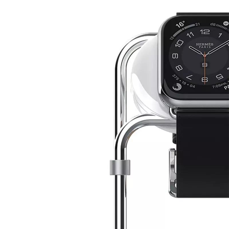 Stojak indukcyjny SAW-300 do Apple Watch srebrny