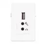Moduł USB2.0+2x Mini Jack Garbot BN4900-USB A+2XJ biały 20 cm