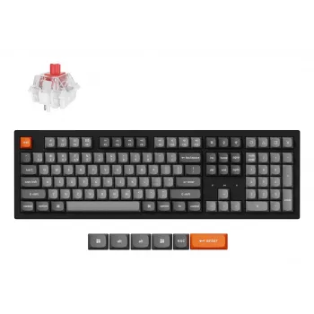 Klawiatura Keychron K10 Max QMK uniwersalna USB RF bezprzewodowa Bluetooth czarna