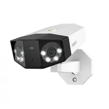 Kamera IP Reolink DUO Series P750 zewnętrzna, typu bullet, 16 MP, 7680×2160, CMOS 1/2,7 cala, 2,8 mm, 180°×55°, PoE, IP67, wbudowany reflektor, mikrofon, głośnik