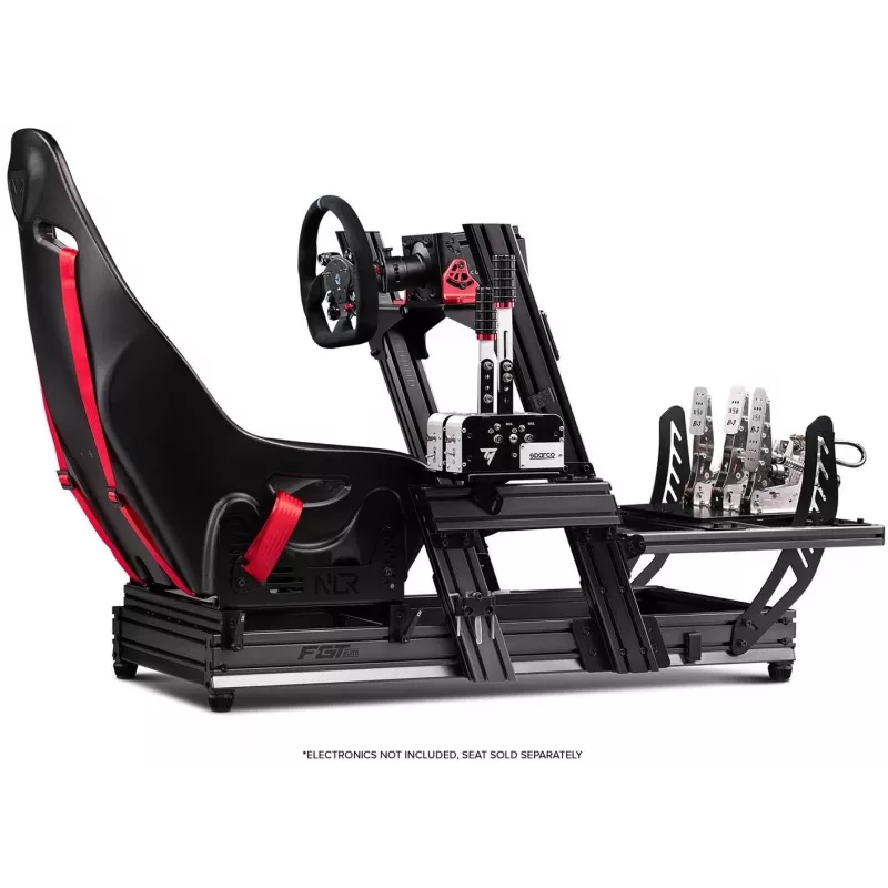 Next Level Racing - F-GT Elite Formula & GT Aluminium Profile Simulator Cockpit- Side And Front Mount Edition (396039)
