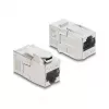 Keystone coupler DELOCK RJ45 female to RJ45 female — inline sieciowy connector (model 90796)