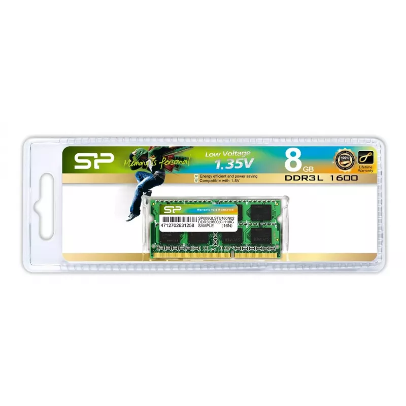 Moduł pamięci Silicon Power DDR3L 8GB 1600MHz SO-DIMM 204-pin 1,35V CL11