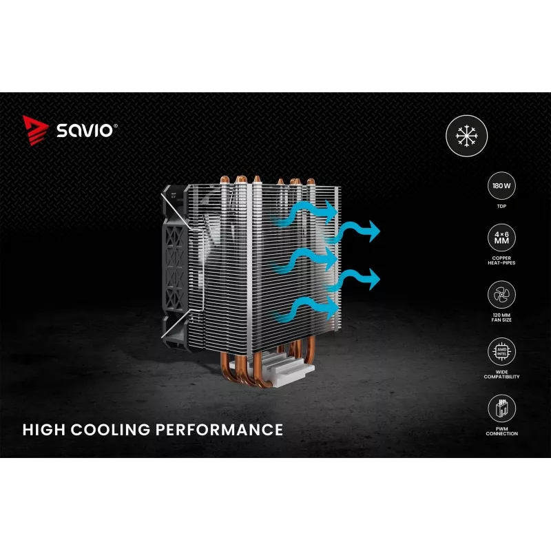 SAVIO VORTEX X2 chłodzenie CPU