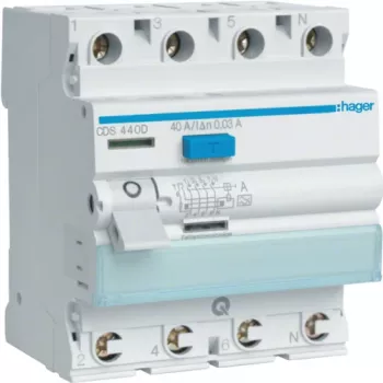 Hager CDS440D - 40 A - 230/400 V - Szary - Biały - -25 - 40 °C - -55 - 70 °C (CDS440D)