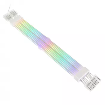 Kabel przedłużający PCI-E 8-pin Kolink Umbra Radiant ARGB — podwójny 2× 8-pin, przedłużenie w oplocie do zasilania GPU