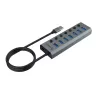USB Hub Akasa AK-HB-21BKCM Aluminium USB 3.2 Gen 1 5000 Mbit/s