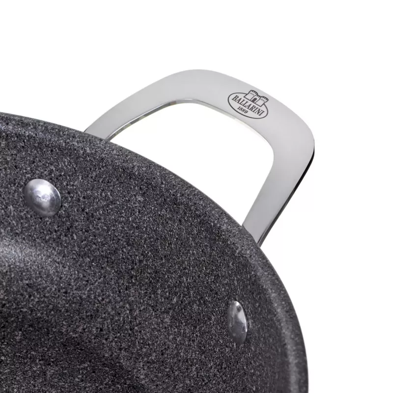Głęboka patelnia indukcyjna z 2 uchwytami BALLARINI Salina Granitium 24 cm 75002-811-0