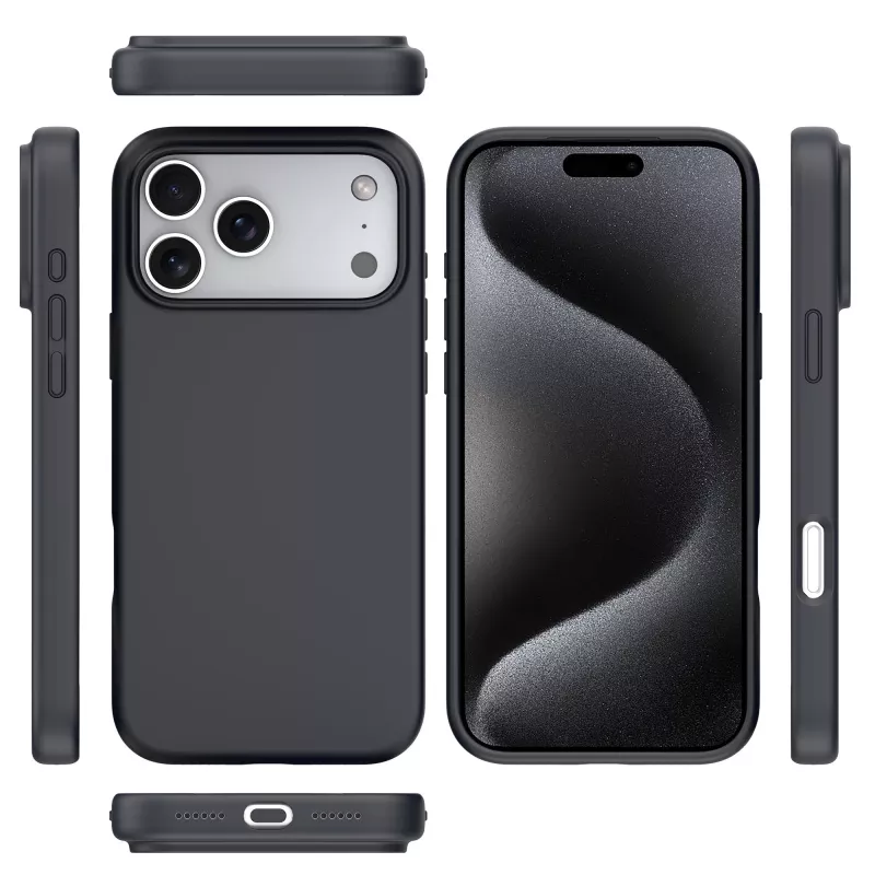 NEVOX StyleShell SHOCK (Czarny, iPhone 17 Pro Max, kompatybilne z MagSafe)