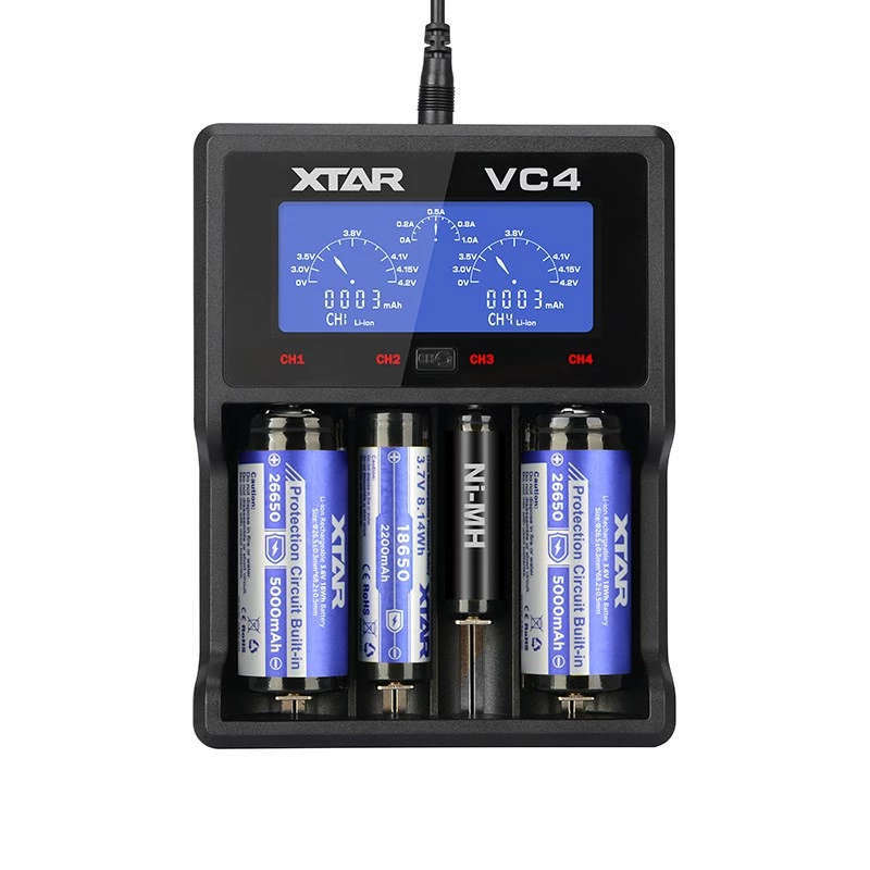XTAR VC4 ładowarka do akumulatorów domowych USB