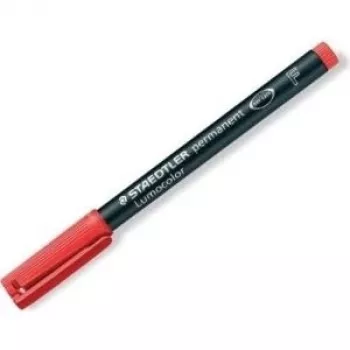 Marker permanentny Staedtler Lumocolor 318-2 czerwony okrągła końcówka 10 szt.