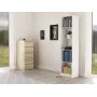 Biurkowa biblioteczka Topeshop R50 BIEL 5 półek biała