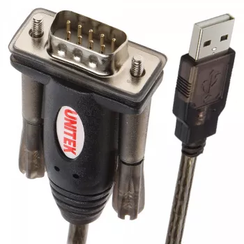 Przewód szeregowy UNITEK Y-105 Czarny 1,5 m USB Type-A DB-9