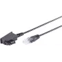 Kabel telefoniczny ShiverPeaks S/CONN 12-09045 3 m Czarny