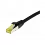 Kabel krosowy RJ45, CAT6A 500 MHz, 0,5 m, czarny, S-STP (S/FTP), TPE/LSZH (Ultraflex), AWG26, z kablem surowym kat. 7, Synergy 21 (S217616)