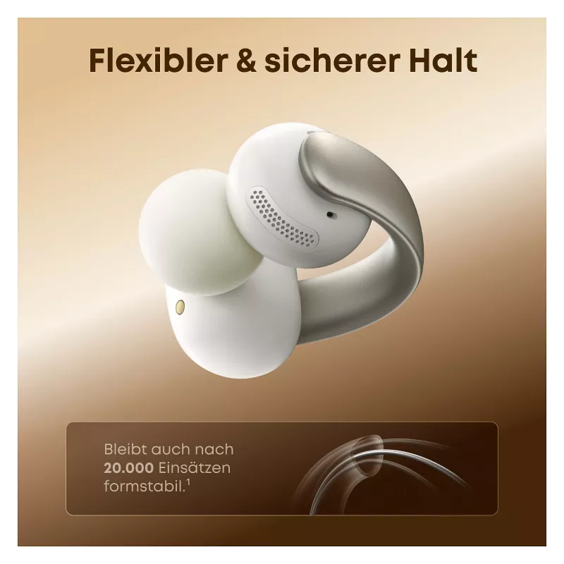 ANKER Soundcore AeroClip niebieskie otwarte słuchawki clip-ear Hi-Res Sound LDAC NC IP55 rozmowy telefoniczne wspomagane AI