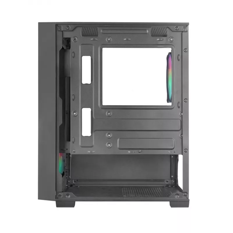 Obudowa PC TACENS Mars Gaming MC-VORTEX Mini Tower Mini-ITX/Micro-ATX Szkło hartowane Czarna, 3x120mm, GPU 27,3 cm, Chłodzenie CPU 162 mm