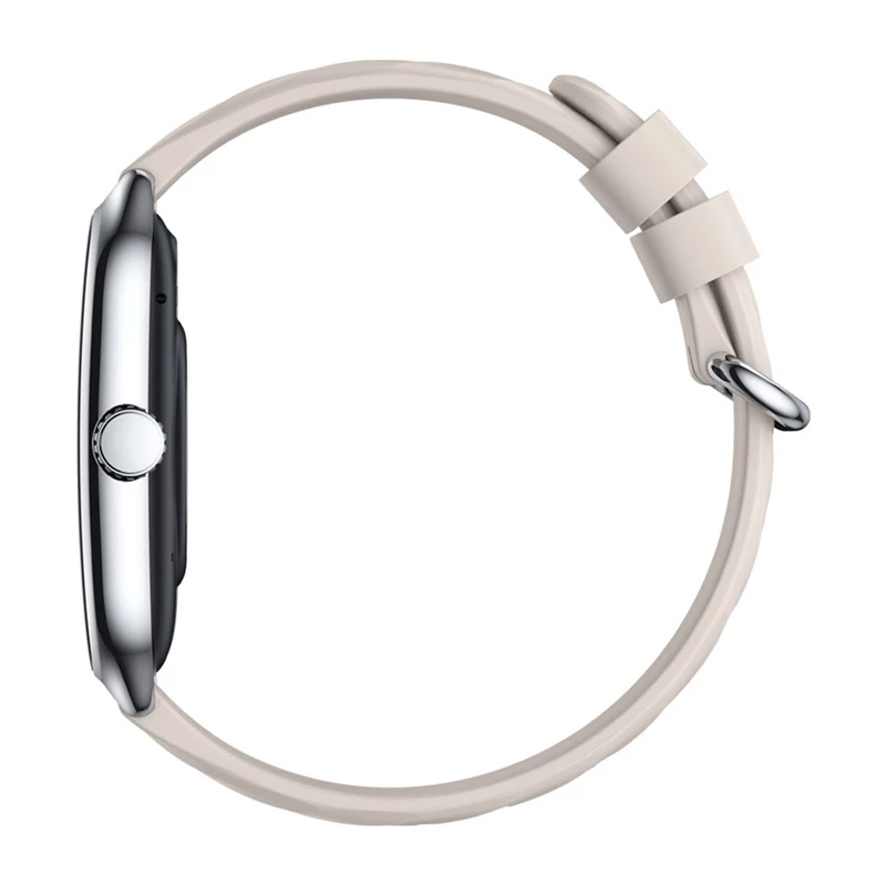 Smartwatch Zeblaze GTS 4 — 1,94 cala (4,93 cm) AMOLED 466×466 px, ekran dotykowy, Wi‑Fi, metalowa obudowa, silikonowy pasek (biały)