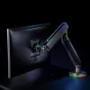 Uchwyt monitorowy NanoRS Gaming 17-32 z podświetleniem RGB LED, montaż na biurko, regulacja wysokości, obrót, pochylenie, max. 9 kg, VESA 75x75 / 100x100
