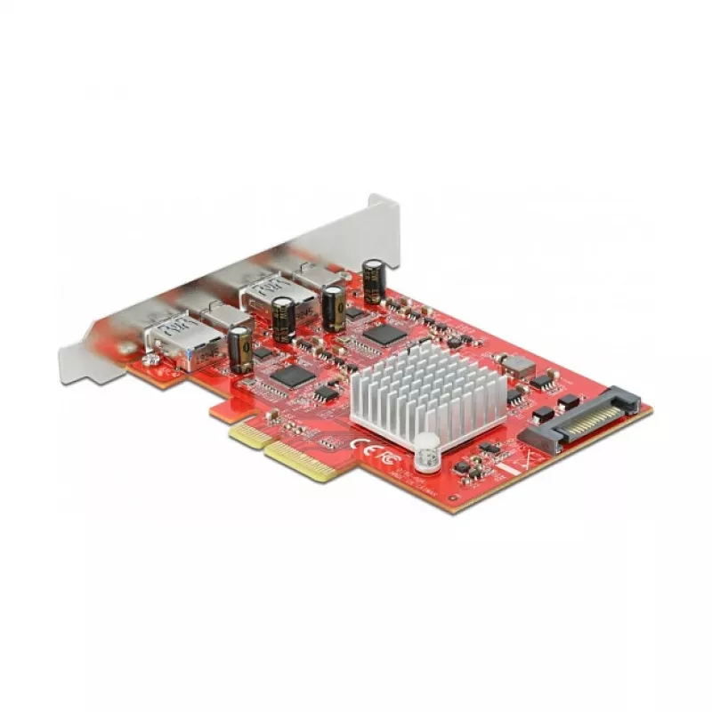 Karta rozszerzeń DeLOCK PCI Express x4 na USB 10 Gb/s 2x Type-A 2x Type-C