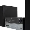 Domowy system audio mikro Aiwa MSBTU-700DAB — 25 W RMS, DAB+/FM, Bluetooth 10 m, CD w tacce, wyświetlacz LED, czarny/arktyczny niebieski