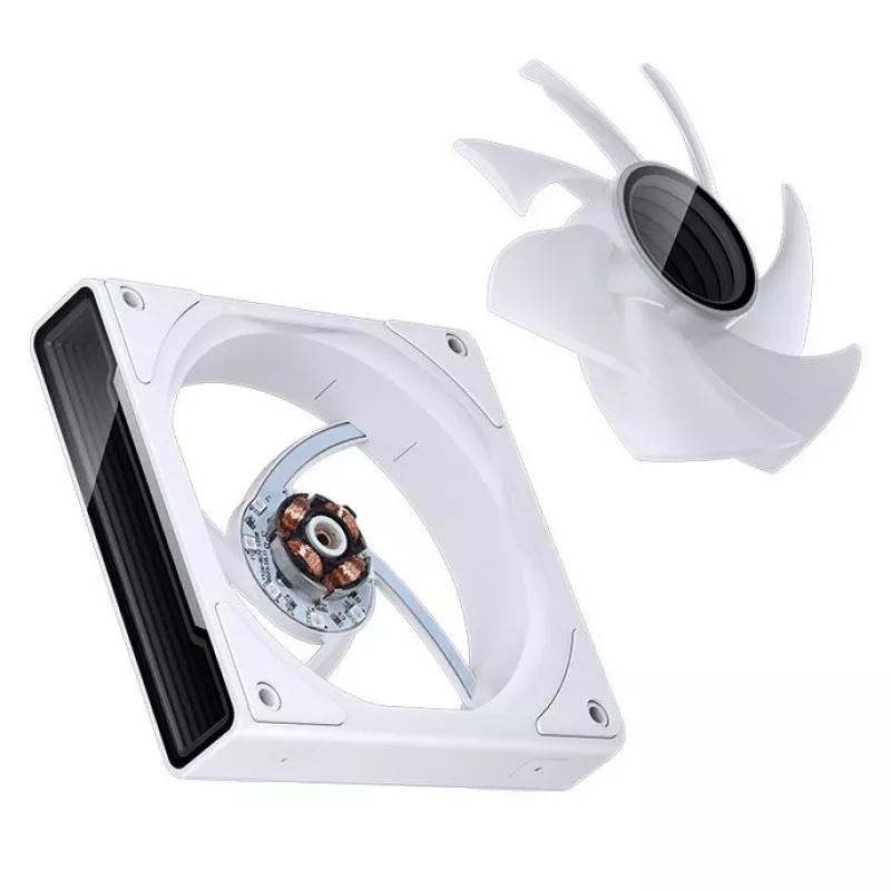Wentylator chłodzący Jonsbo ZK-120W 3in1 A-RGB biały — 120 mm, podświetlenie A-RGB