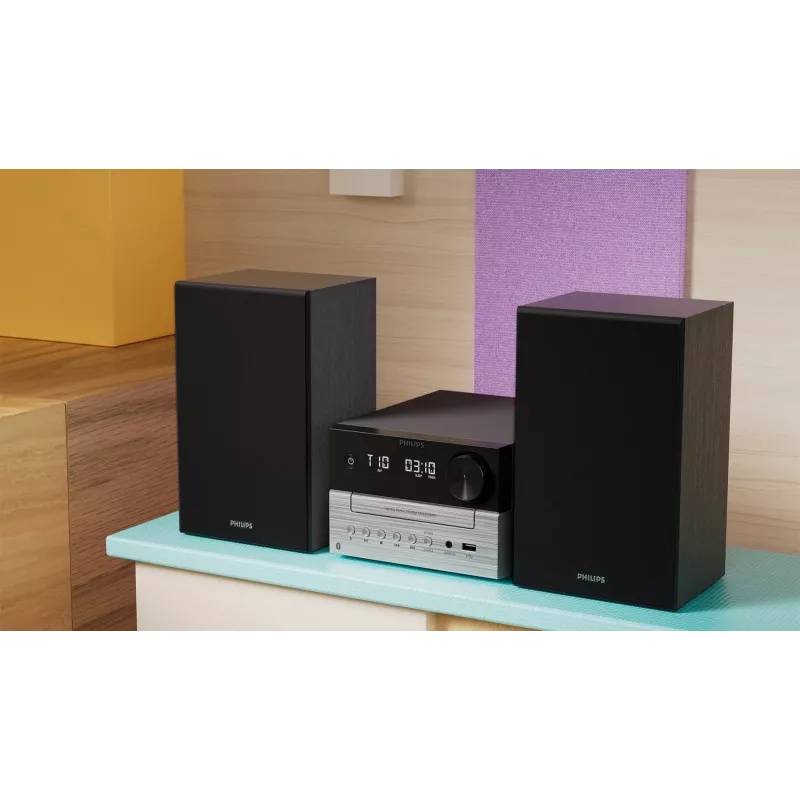 Philips TAM3205M2 system audio domowy Domowy system audio micro 20 W Czarny, Srebrny