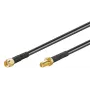 Kabel koncentryczny Microconnect 51675 RP-SMA RP-SMA 1 m Czarny