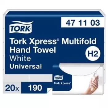 Ręcznik papierowy składany Tork Xpress Multifold Universal H2 2-warstwowy, 23,4 x 21,3 cm (20 szt.)