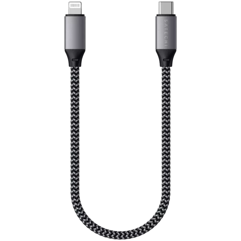 Satechi ST-TCL10M kabel USB 0,25 m USB C USB C/Lightning czarno-szary
