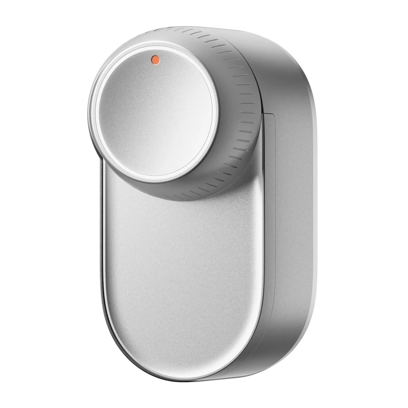 Inteligentny zamek do drzwi SwitchBot W5600000S Srebrny — łączność Bluetooth, kompatybilny ze standardowymi zamkami bębenkowymi