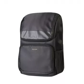 Plecak Vention KROB0 19 L kompaktowy plecak typu rack, PU, do laptopa do 15,6 cala, 450×280×150 mm, czarny