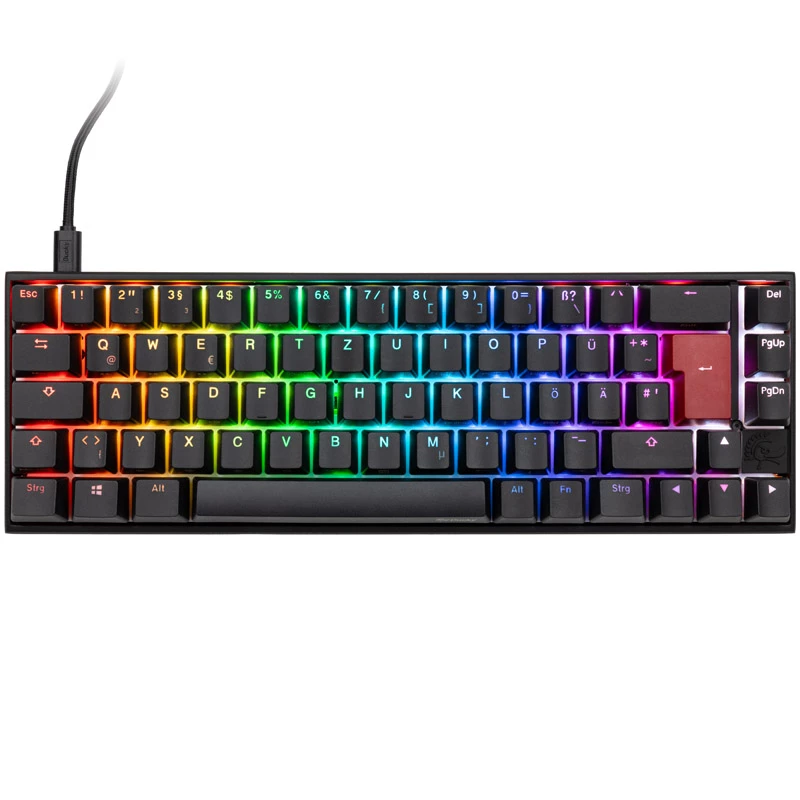 Ducky Mecha Pro SF klawiatura Gaming USB Niemiecka Czarna