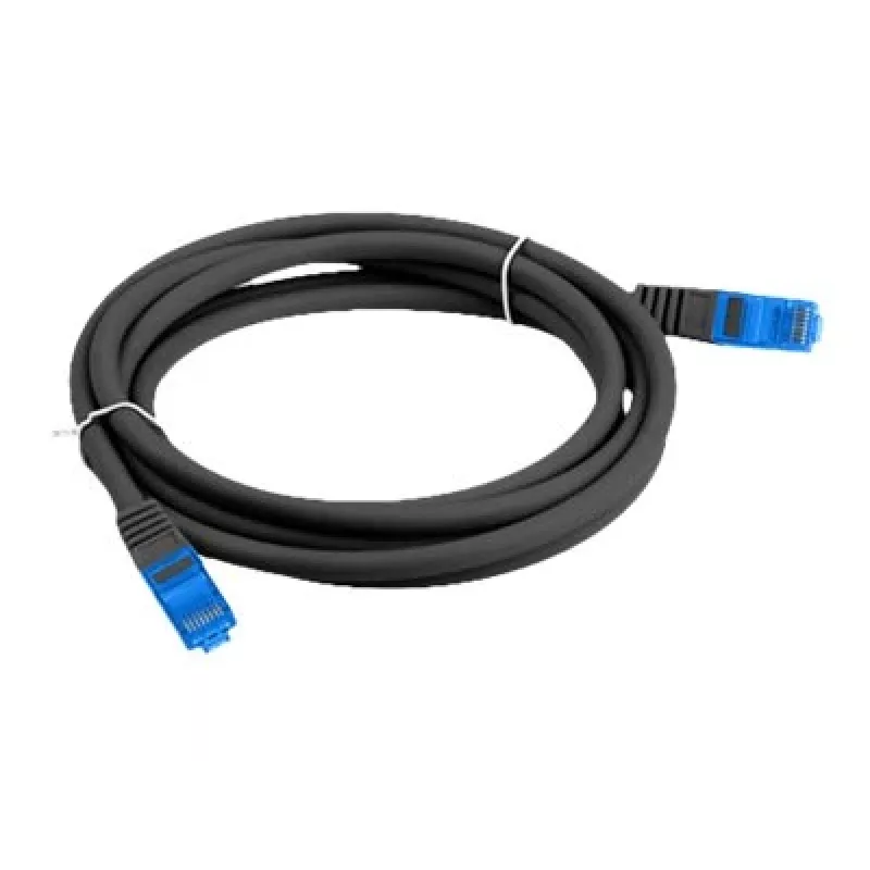 Kabel sieciowy LANBERG PCF6A-10CC-0100-BK — Cat6a S/FTP, 1 m, RJ-45, czarny