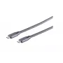 S/CONN 13-47030 Kabel USB USB 3.2 Gen 2x2 2 m USB-C Szary