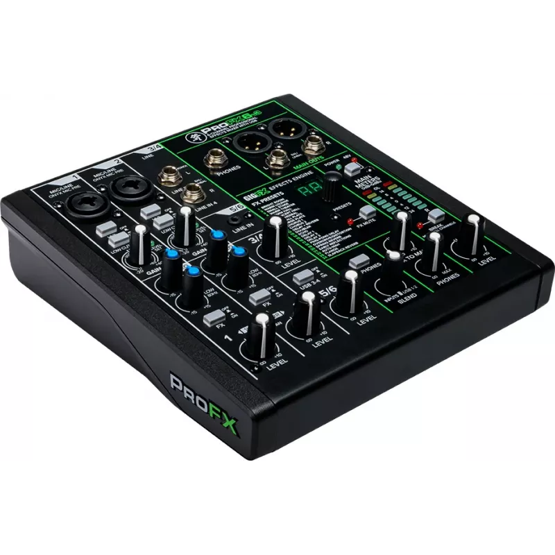 Mikser Mackie ProFX6v3 – kompaktowy 6-kanałowy mikser analogowy z interfejsem USB