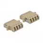 Adapter światłowodowy DELOCK LC żeński na LC żeński, beżowy, opakowanie 2 szt.