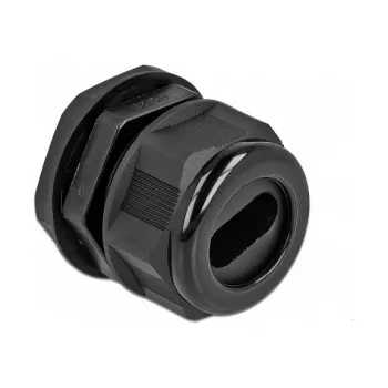 Dławik kablowy DeLOCK 60389 czarny plastik 2 szt.