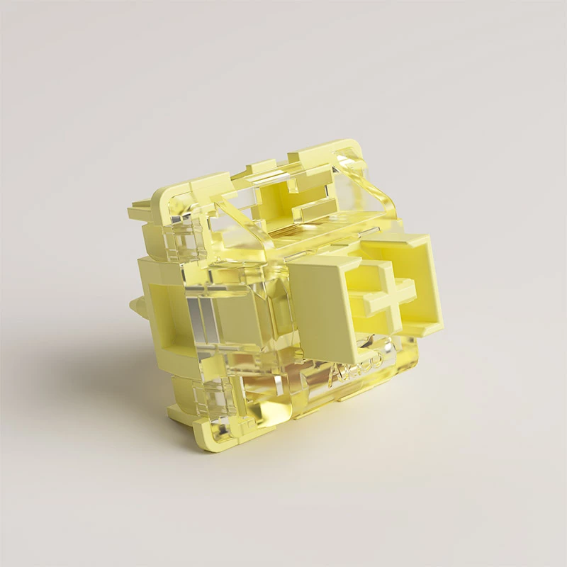 AKKO V3 Pro Cream Yellow przełączniki mechaniczne, 5-pinowe, liniowe, 50 g, 45 szt.