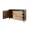 Cama komoda NORD dąb wotan/antracyt