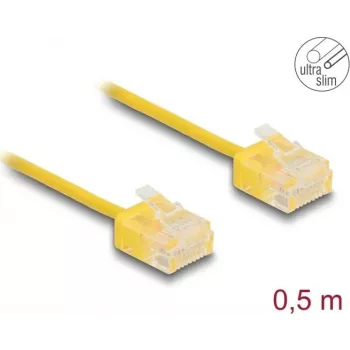 Kabel sieciowy DeLOCK RJ45 Cat.6 UTP 0.5 m żółty