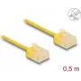 Kabel sieciowy DeLOCK RJ45 Cat.6 UTP 0.5 m żółty