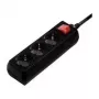 Hama 00108835 listwa przeciwprzepięciowa Czarny 3 gniazda AC 230 V 5 m