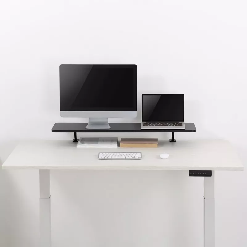 Półka pod monitor na biurko Ergooffice.eu ER-409, montaż śrubowy, pasuje do 13–32 cali, maks. obciążenie 20 kg