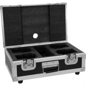 Flightcase Roadinger na 4x AKKU Dot 1 RGB/WW QuickDMX — waliza ochronna