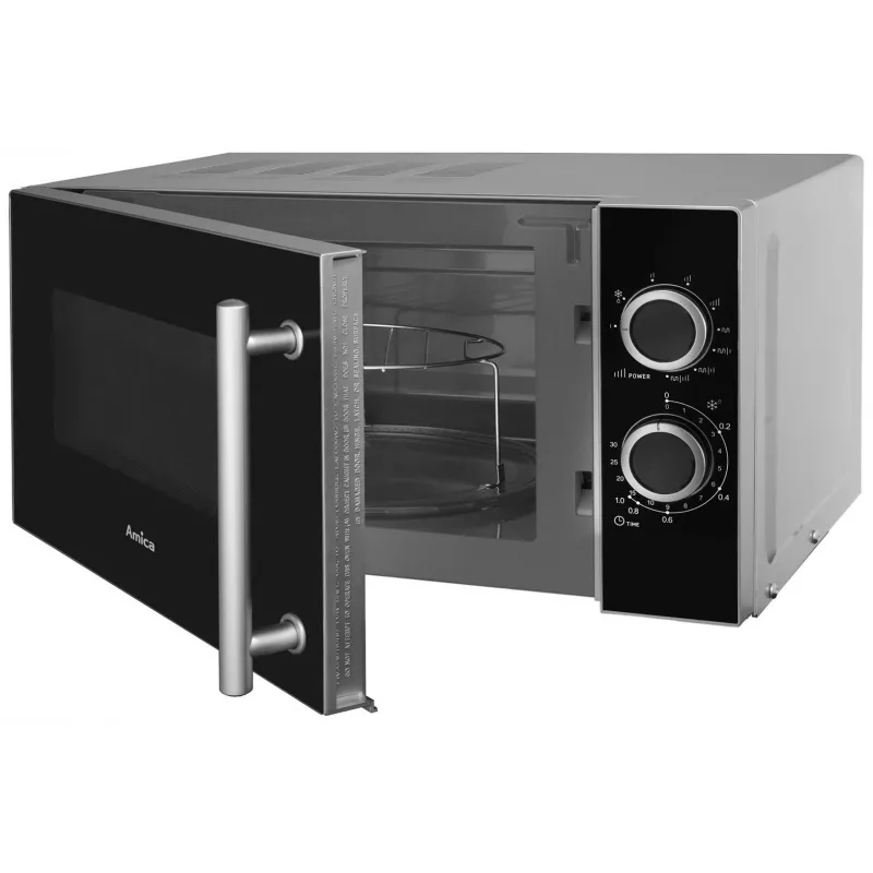 Amica AMGF20M1GS kuchenka mikrofalowa Wolnostojąca kuchenka mikrofalowa z grillem 20 L 700 W Czarny, Srebrny