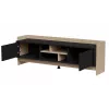 Cama RTV PORTO 2D Szafka 150x38x50 dąb/czarny