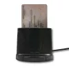 Czytnik kart inteligentnych Qoltec 50632 USB 2.0 Czarny Kabel 1m