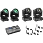 Zestaw LED EUROLITE TMH-W63 TMH-S30 USB QuickDMX Easy Show — Sterowane DMX głowice wash i spot LED