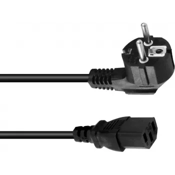 Kabel zasilający Omnitronic z wtykiem zimnym 3x1,5 mm², 10 m, czarny